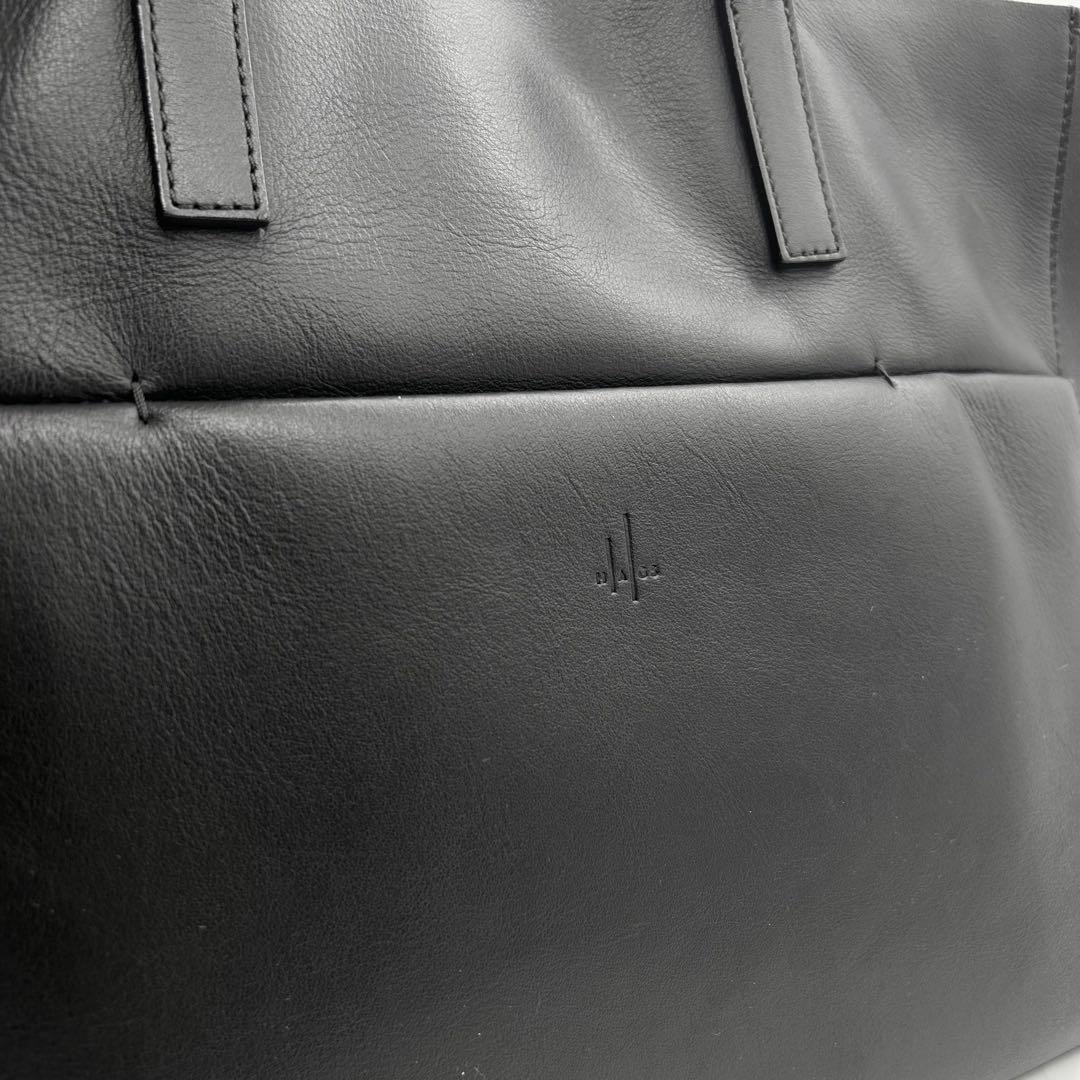 HAGS　高島屋　トートバッグ　ビジネス　オールレザー　黒　ロゴ　A4　肩掛け