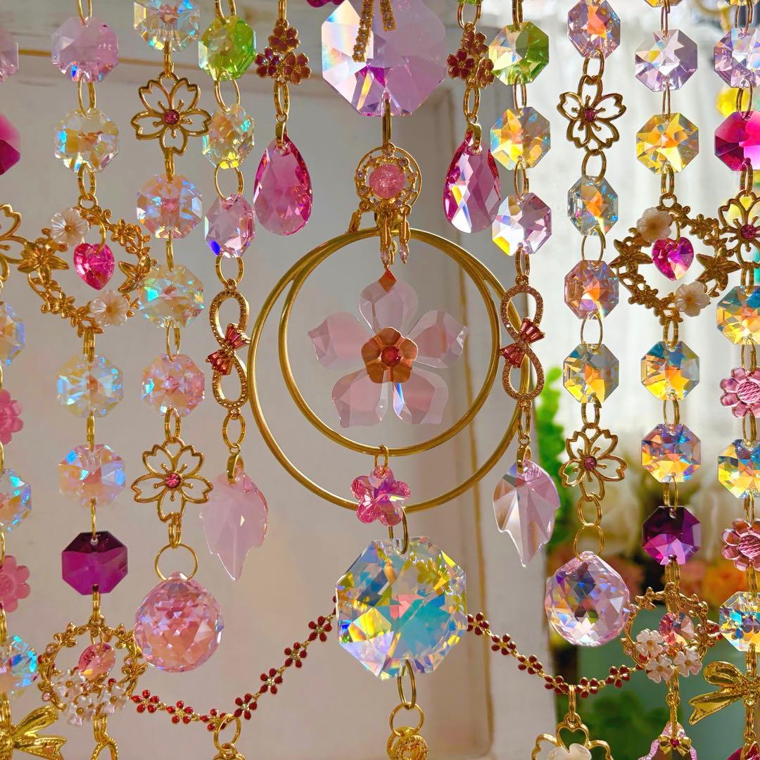 桜SAKURA桜SWAROVSKIオーナメント✩.*˚ 置き型サンキャッチャー