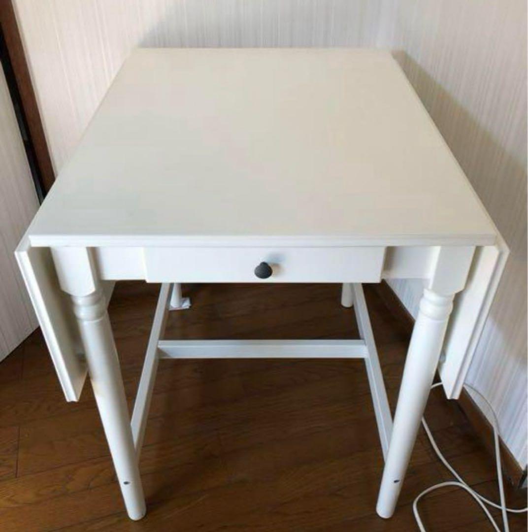 【廃盤品希少】IKEA イケア INGATORP インガートルプ ホワイト　愛知