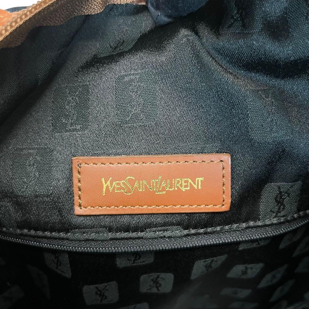 美品　イブサンローラン　ボストンバッグ　ネイビー　ヴィンテージ