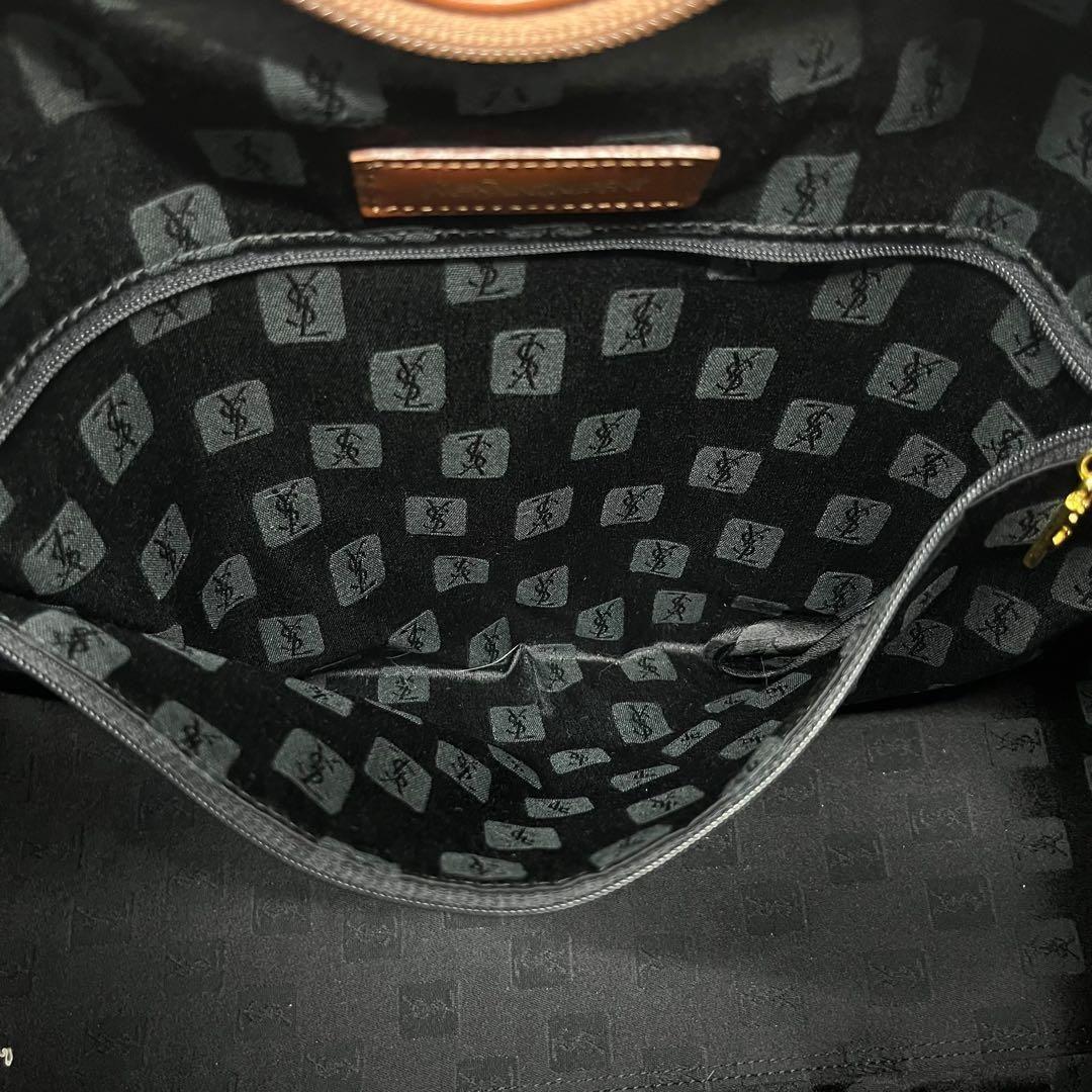 美品　イブサンローラン　ボストンバッグ　ネイビー　ヴィンテージ