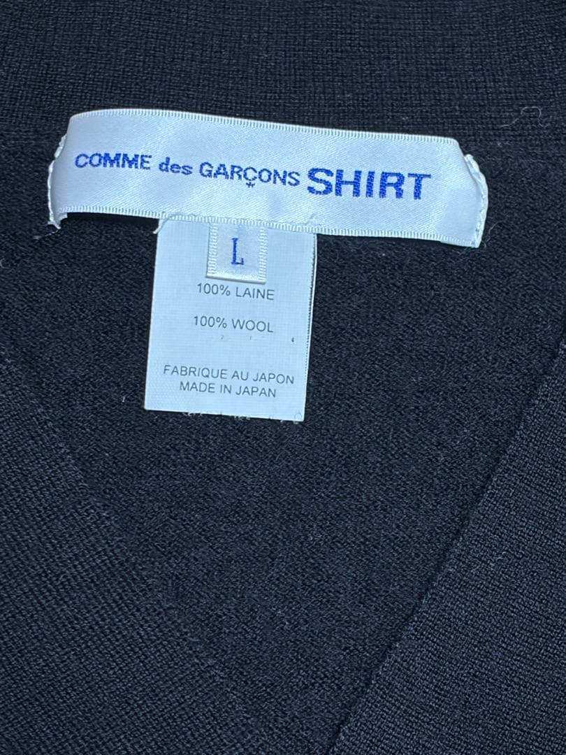 COMME des GARÇONS SHIRT L ウール100% カーディガン
