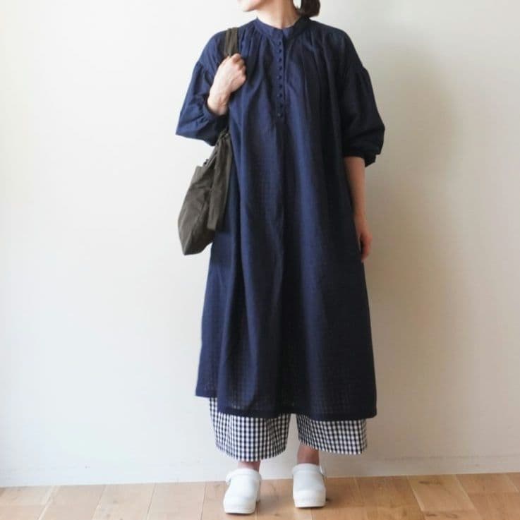 極美品/A PIECE OF LIBRARY/リノカディシャンブレーワンピース