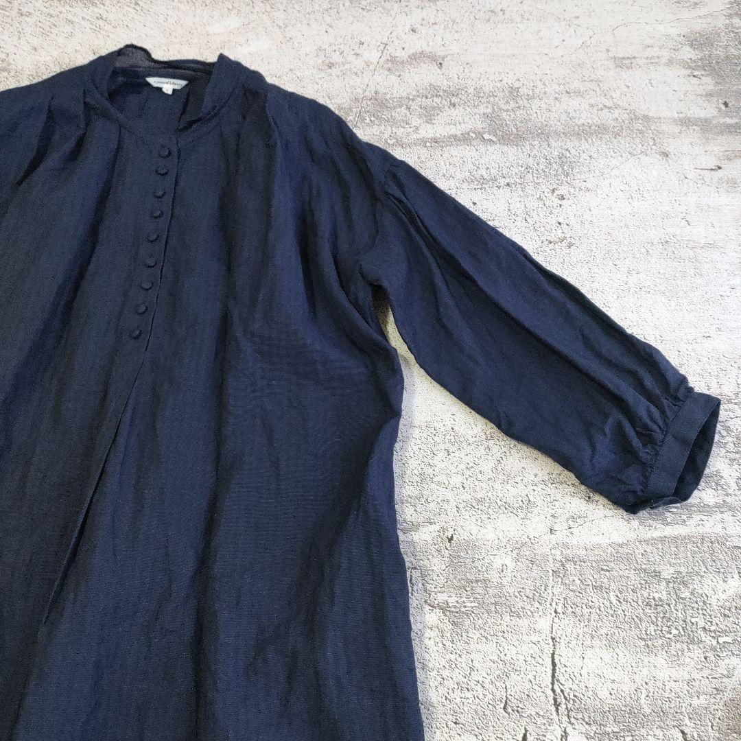 極美品/A PIECE OF LIBRARY/リノカディシャンブレーワンピース