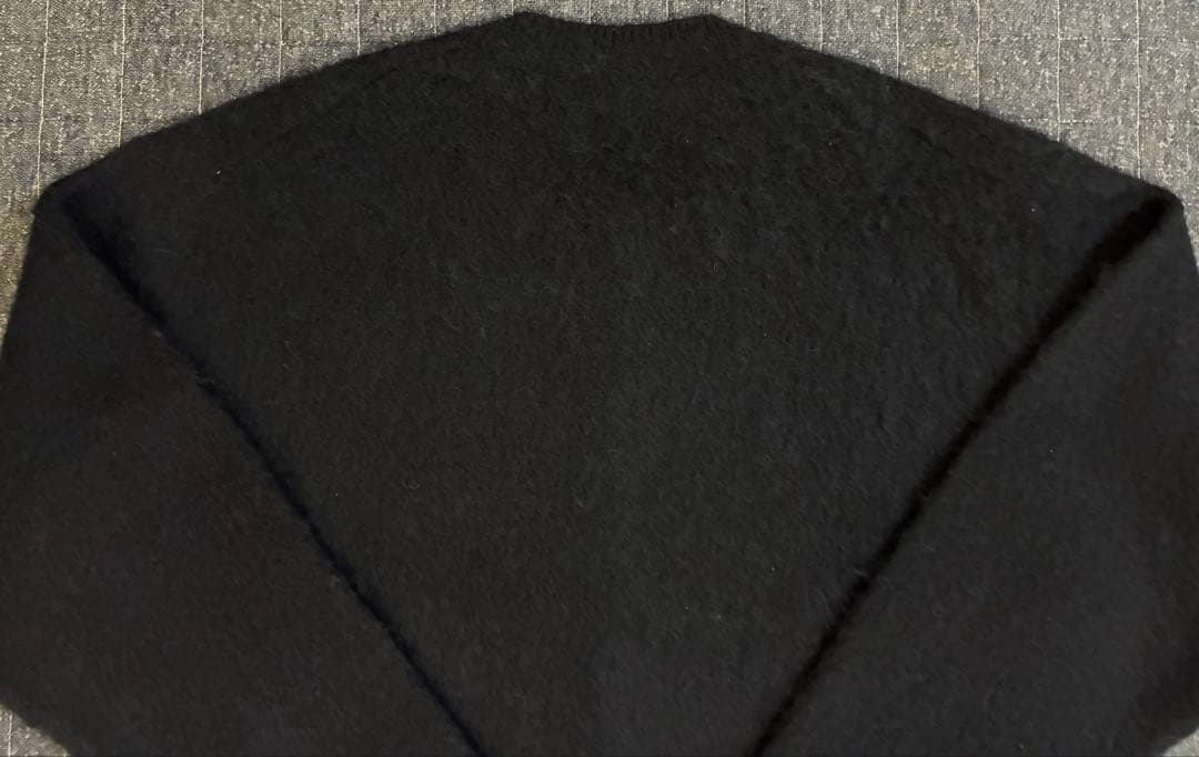 アダムエロペ　ADAM ET ROPE' モヘア　ウール　カーディガン　ブラック