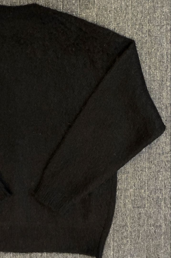 アダムエロペ　ADAM ET ROPE' モヘア　ウール　カーディガン　ブラック