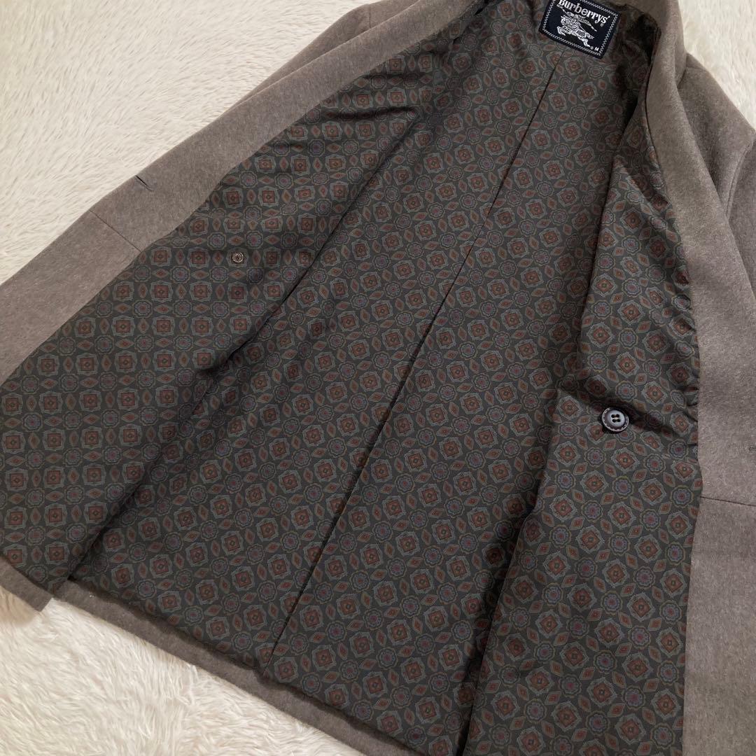 美品 バーバリーズ チェスターコート ショート ウール ペイズリー ホースロゴ