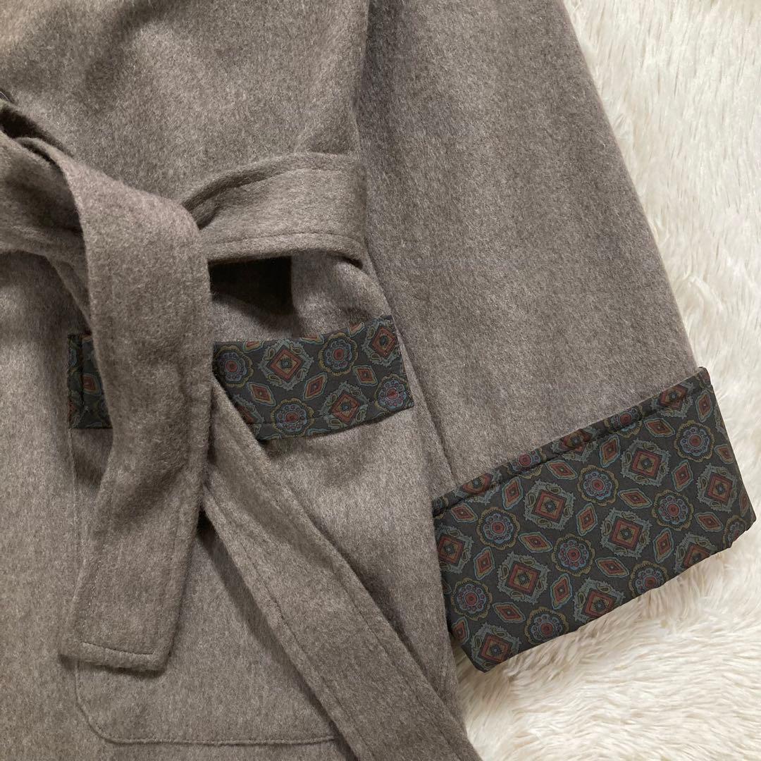 美品 バーバリーズ チェスターコート ショート ウール ペイズリー ホースロゴ