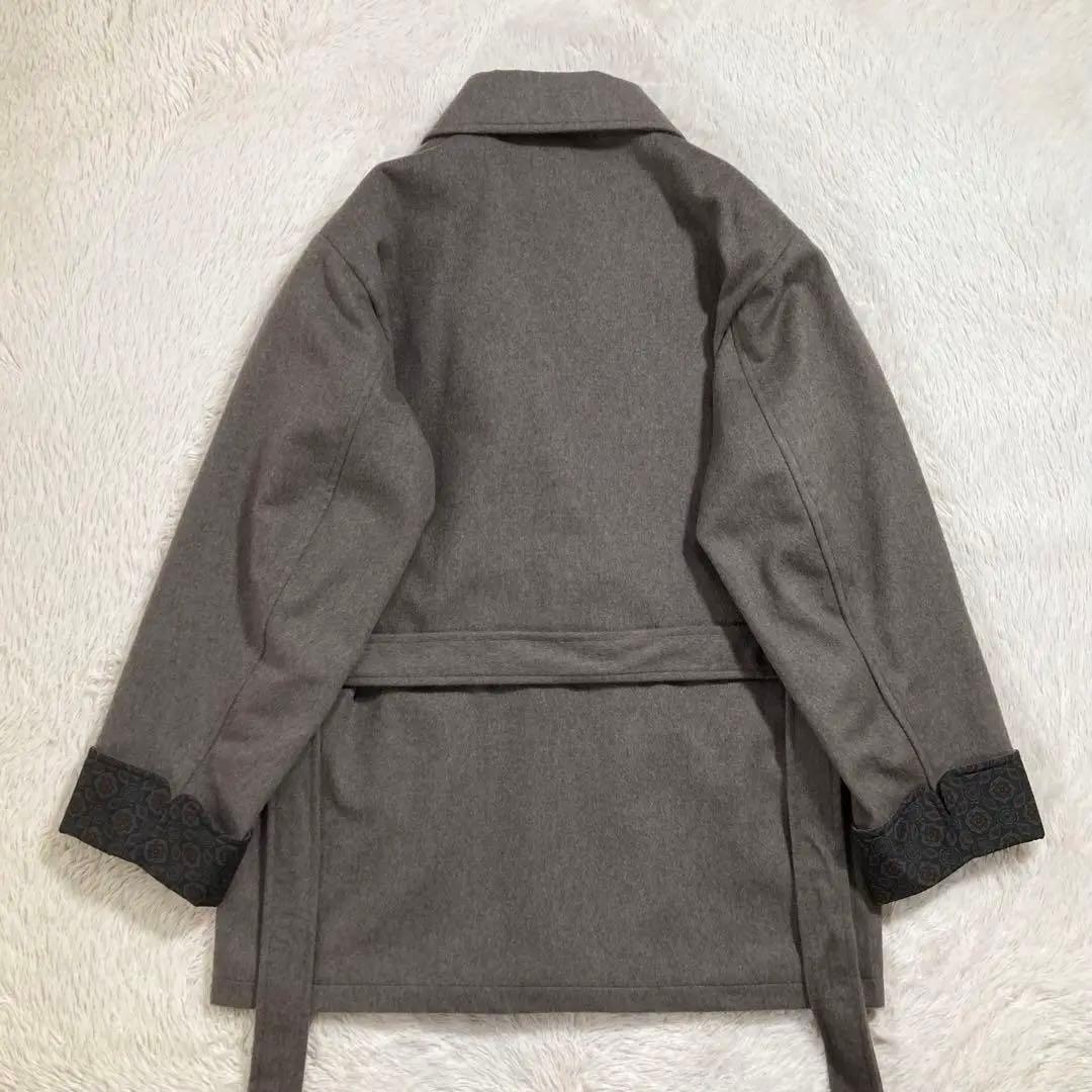 美品 バーバリーズ チェスターコート ショート ウール ペイズリー ホースロゴ