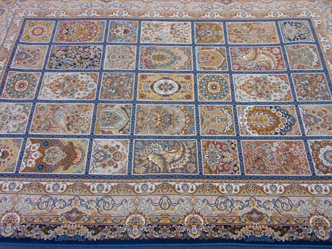 225万ノット！超高密度織 絨毯！本場 イラン産200×250cm‐201971