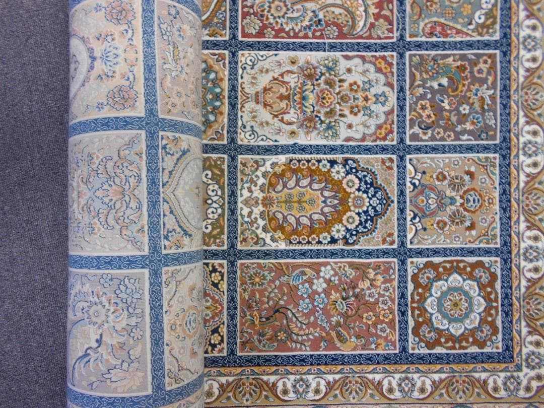 225万ノット！超高密度織 絨毯！本場 イラン産200×250cm‐201971