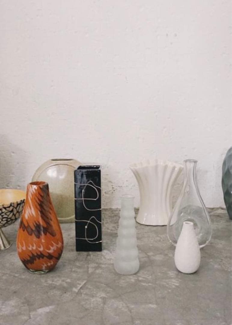 vintage flower vase マーブル