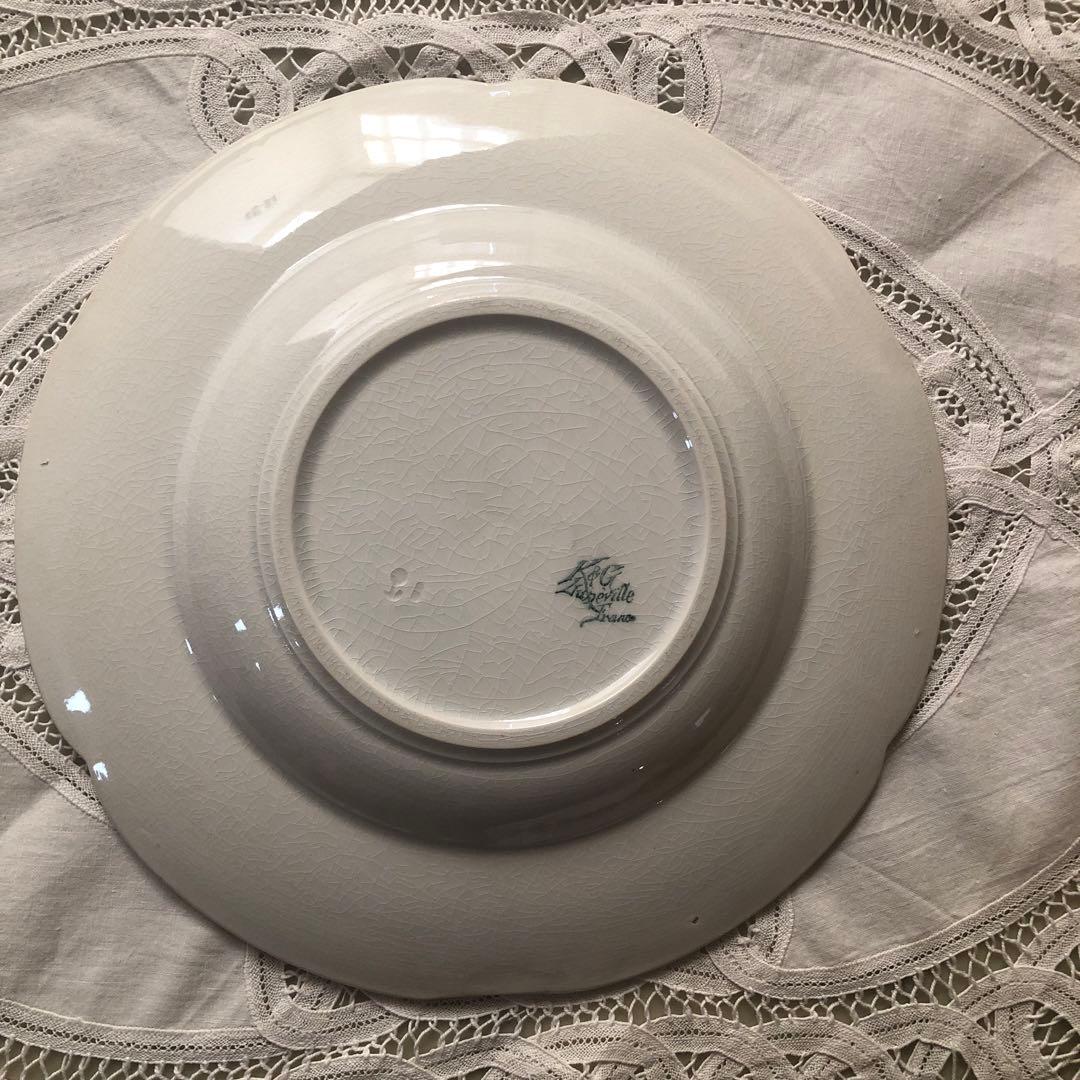 フランス　アンティーク　リュネヴィル　プレート　りんごの花