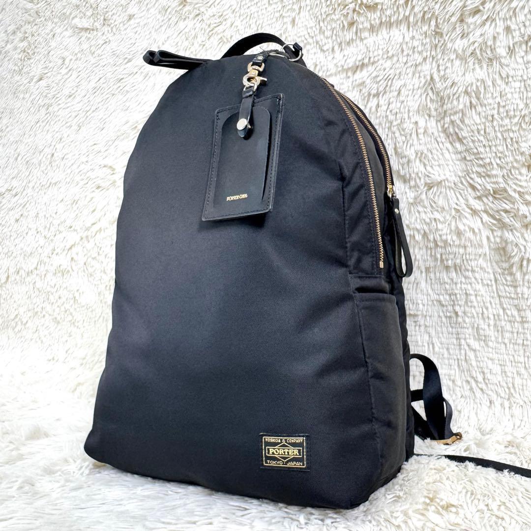 PORTER GIRL ポーターガール シア リュック ブラック 2層式 黒