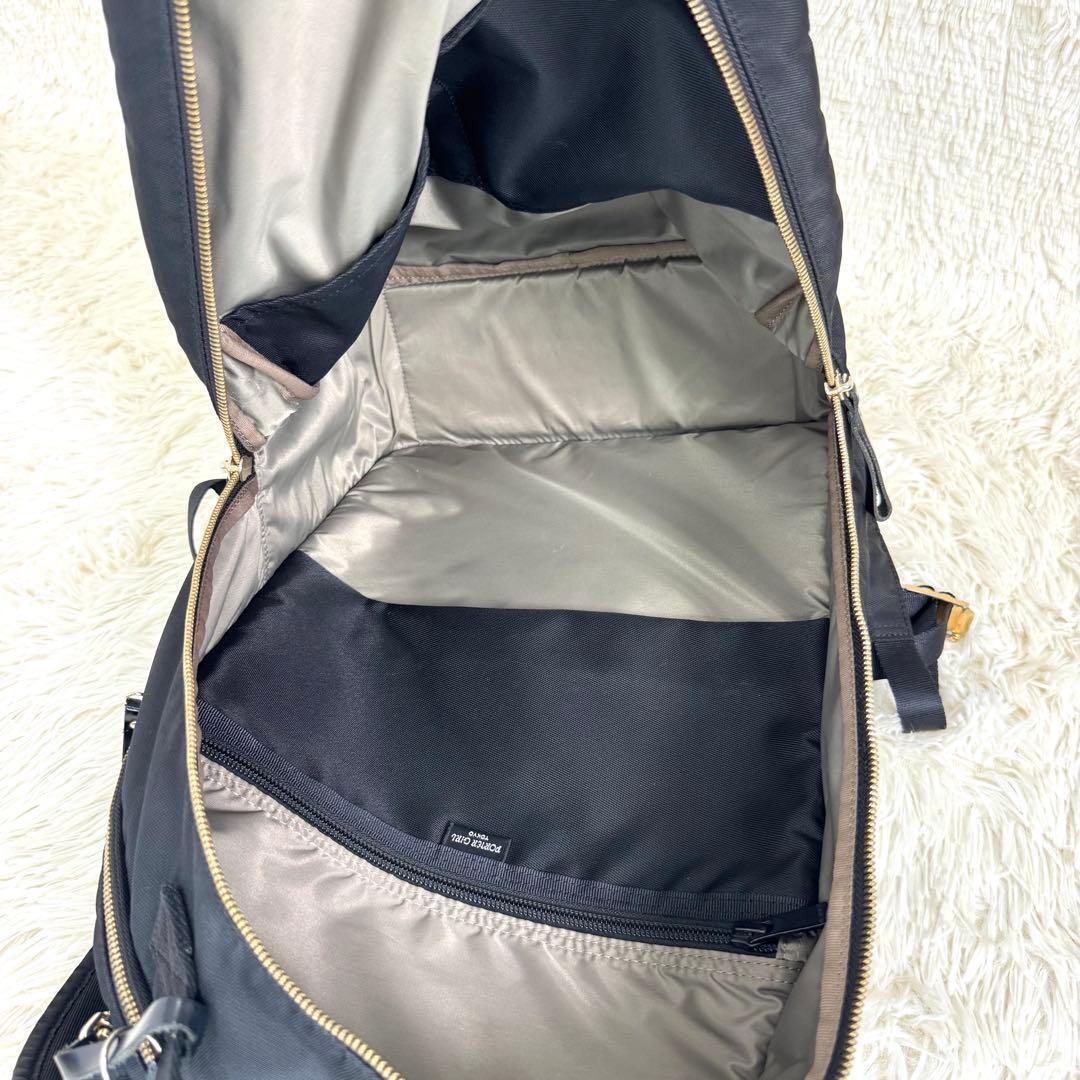 PORTER GIRL ポーターガール シア リュック ブラック 2層式 黒