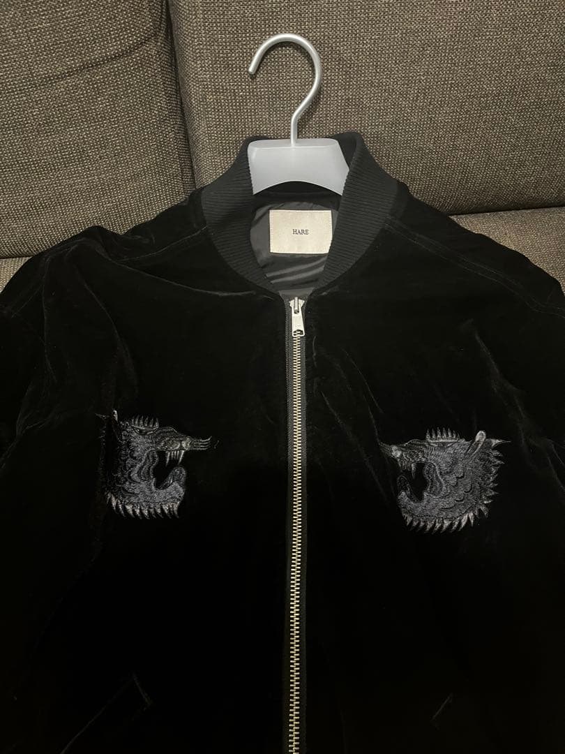 HARE×hxcyyd スーベニアブルゾン 虎 龍 刺繍 東洋 別珍