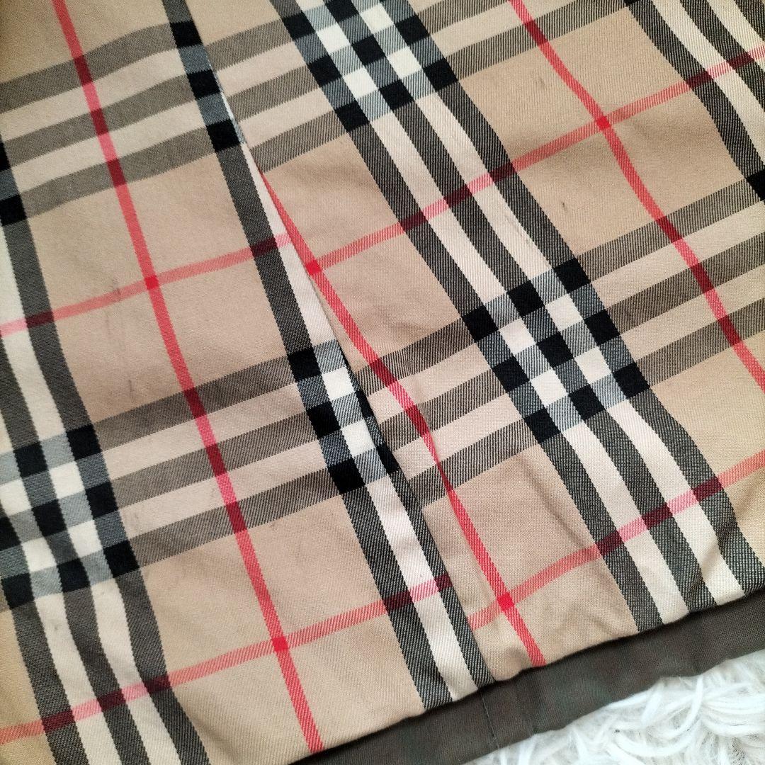 バーバリー トレンチコート ロング丈 ベルト付き 白タグ 玉虫色 S