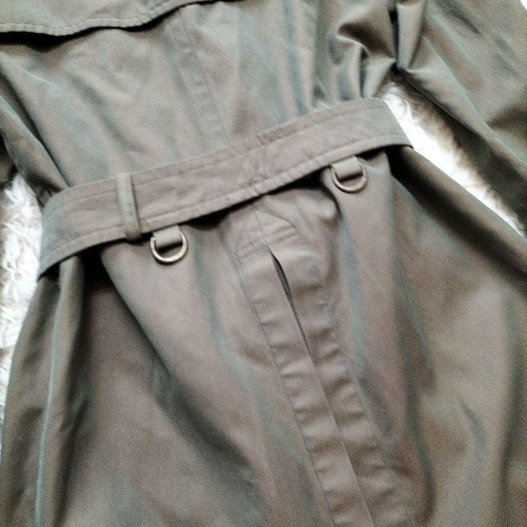 バーバリー トレンチコート ロング丈 ベルト付き 白タグ 玉虫色 S