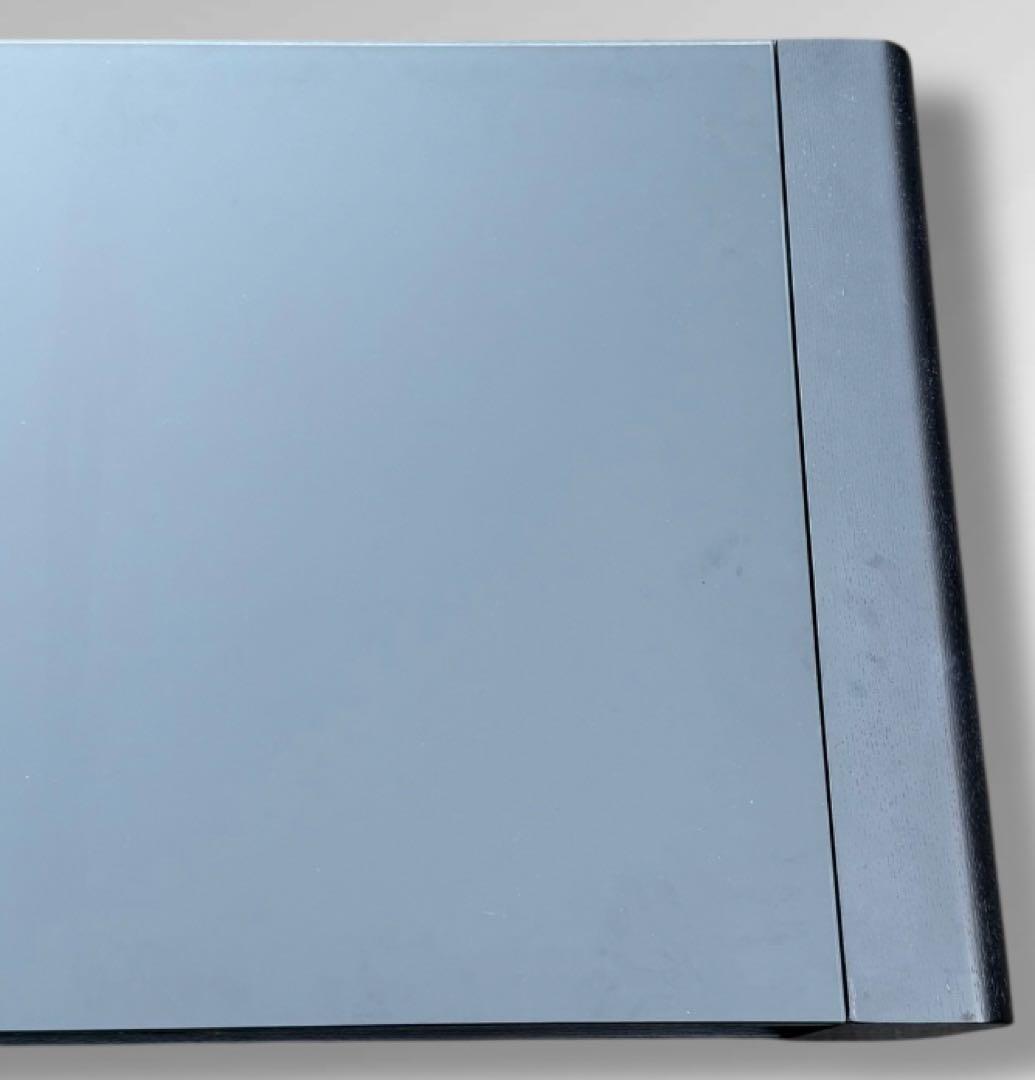 ニトリ ベルネ センターテーブル ブラックガラス モダン