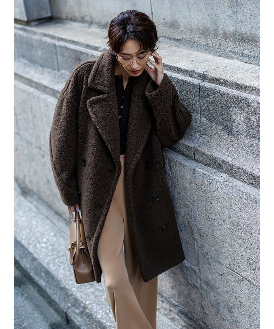 Mila Owen ミラオーウェン　オーバーサイズボアコート