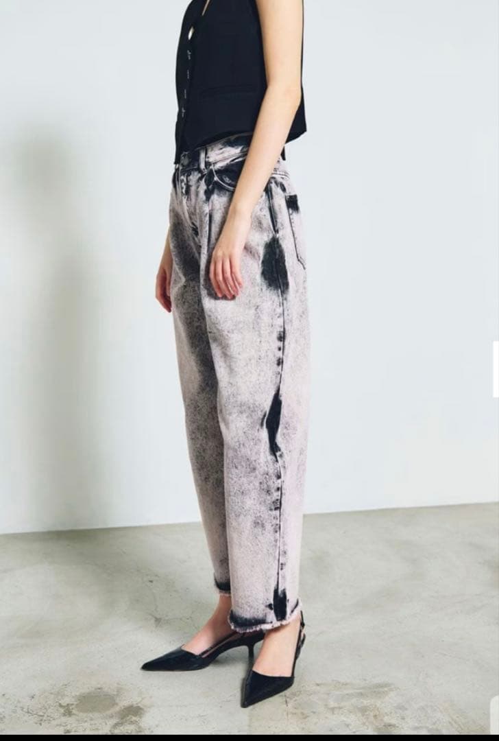 本日限定価格　グレースコンチネンタル　タイダイ　コクーン　デニム　ジーンズ