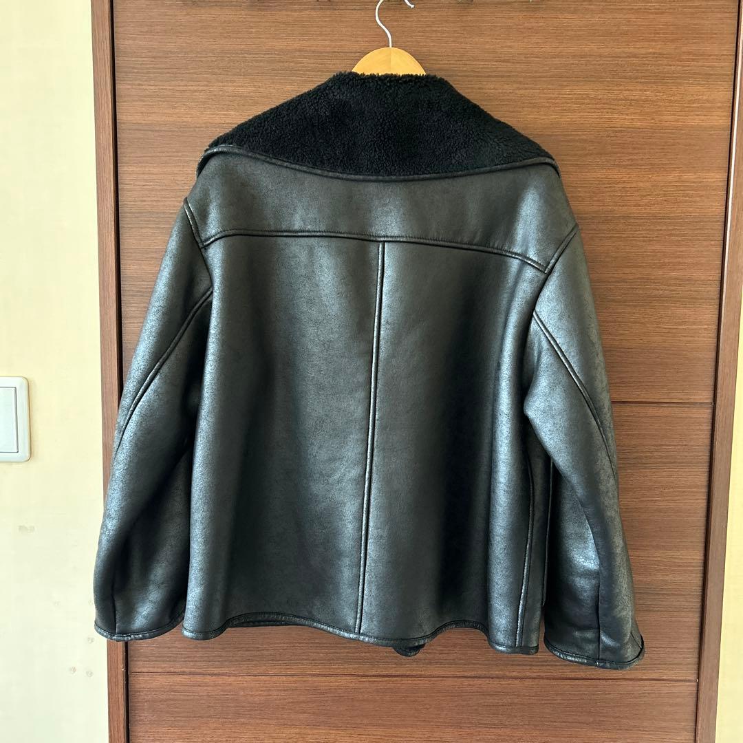 美品ZARA ZWダブルフェイスジャケット サイズS 黒