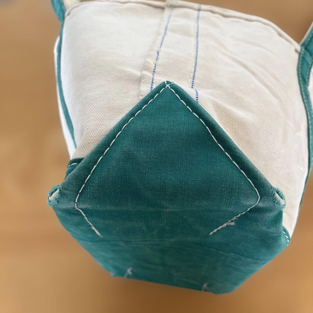 80s 2色タグ エルエルビーン トート グリーン ガイドライン　llbean