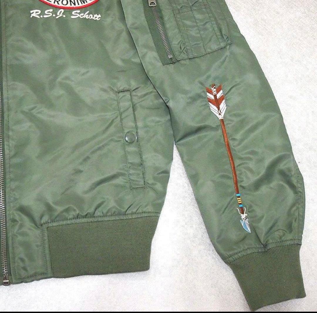 【Mサイズ日本Lサイズぐらい】Schott　NYC　MA-1　APACHE