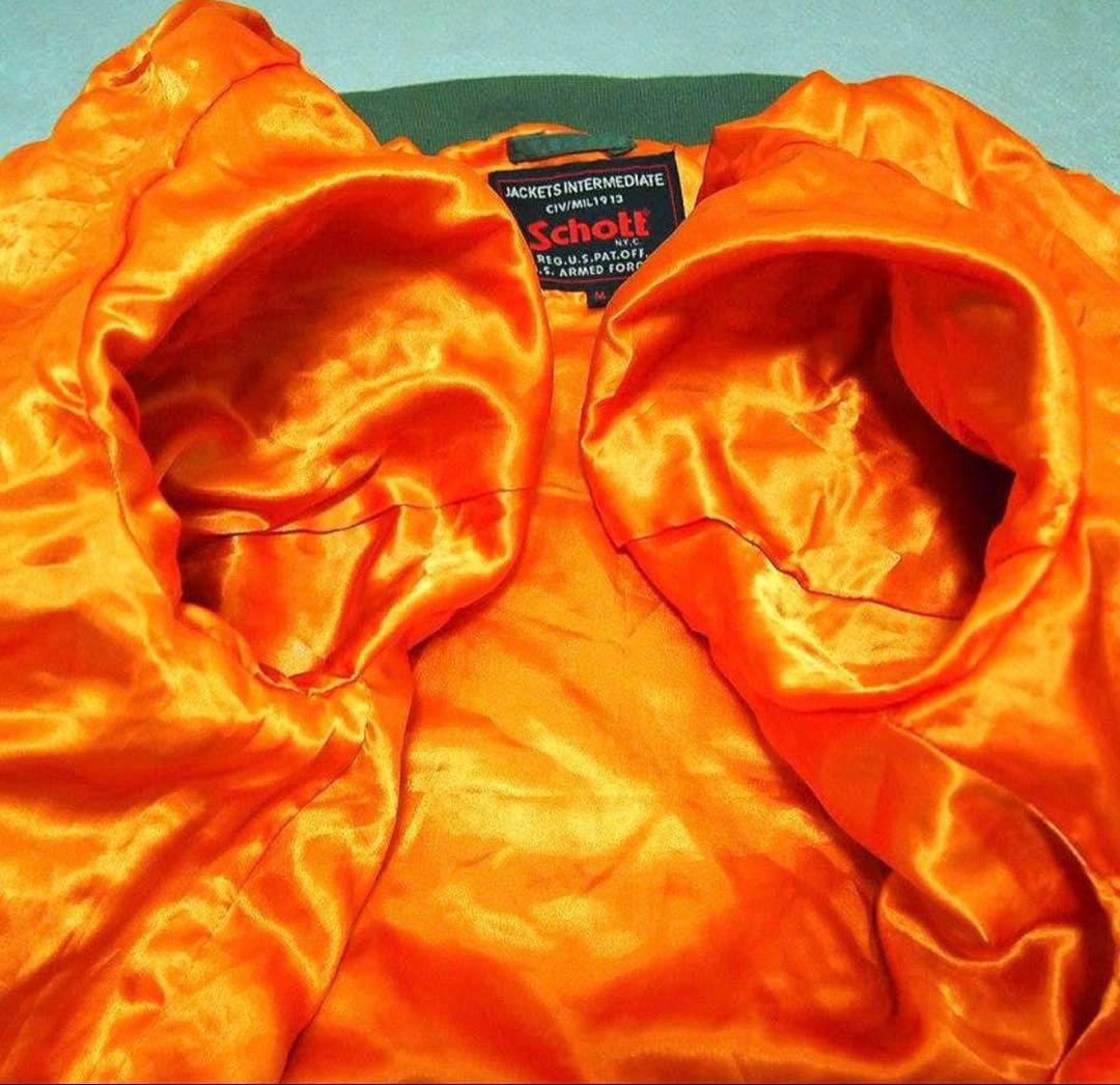 【Mサイズ日本Lサイズぐらい】Schott　NYC　MA-1　APACHE