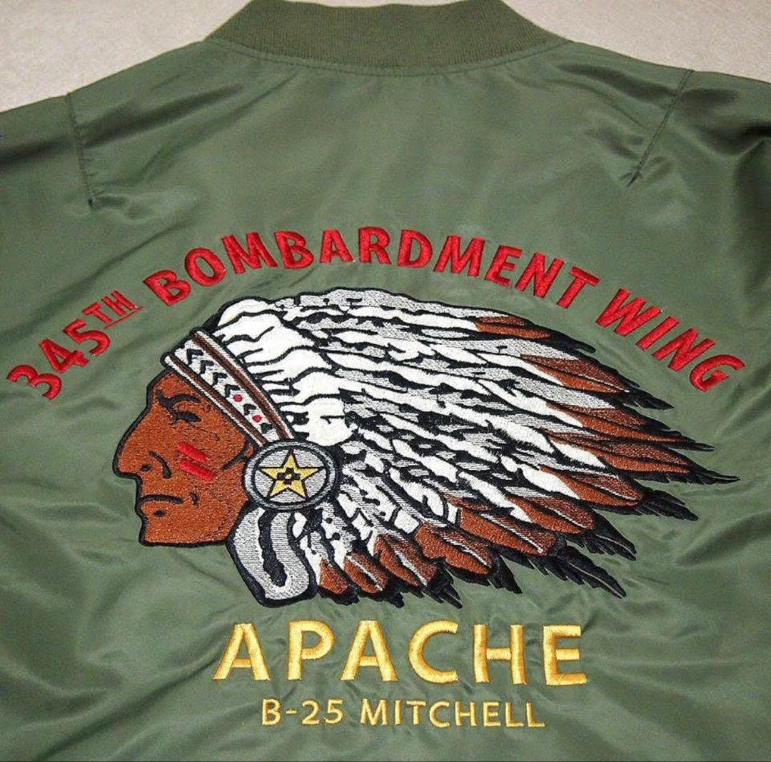 【Mサイズ日本Lサイズぐらい】Schott　NYC　MA-1　APACHE