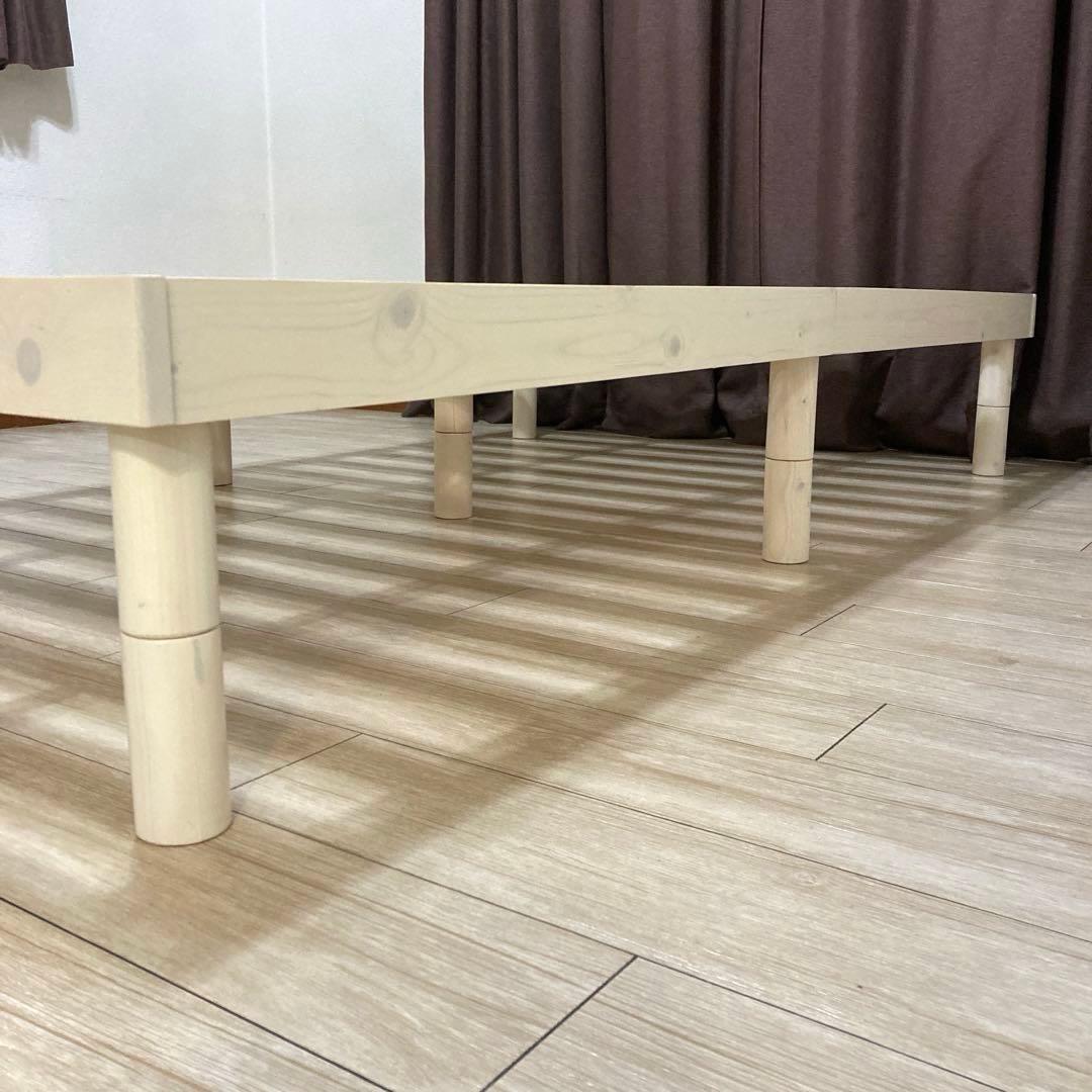 【自社配送エリア限定販売】オンラインショップ製品すのこベッドフレームSDサイズ