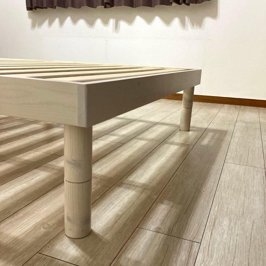 【自社配送エリア限定販売】オンラインショップ製品すのこベッドフレームSDサイズ