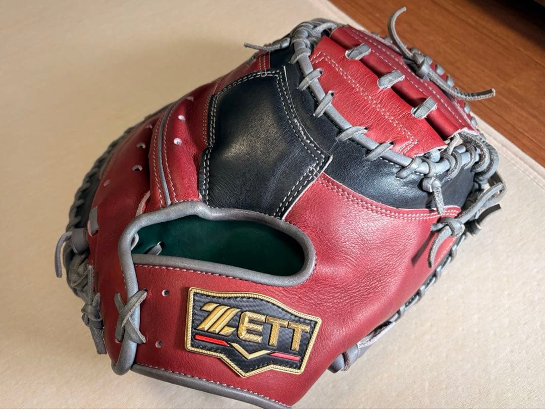 ZETT プロステイタス　軟式キャッチャーミット　オーダー　森型 262型 横型