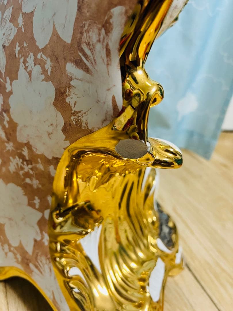 ✨ イタリア製 Ahura（アウラ） ゴールド 陶磁器エンゼル置時計