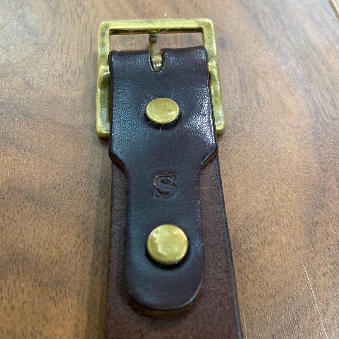 HIDE AND SEEK別注 HTC ナローベルト オレンジ&クリアストーン