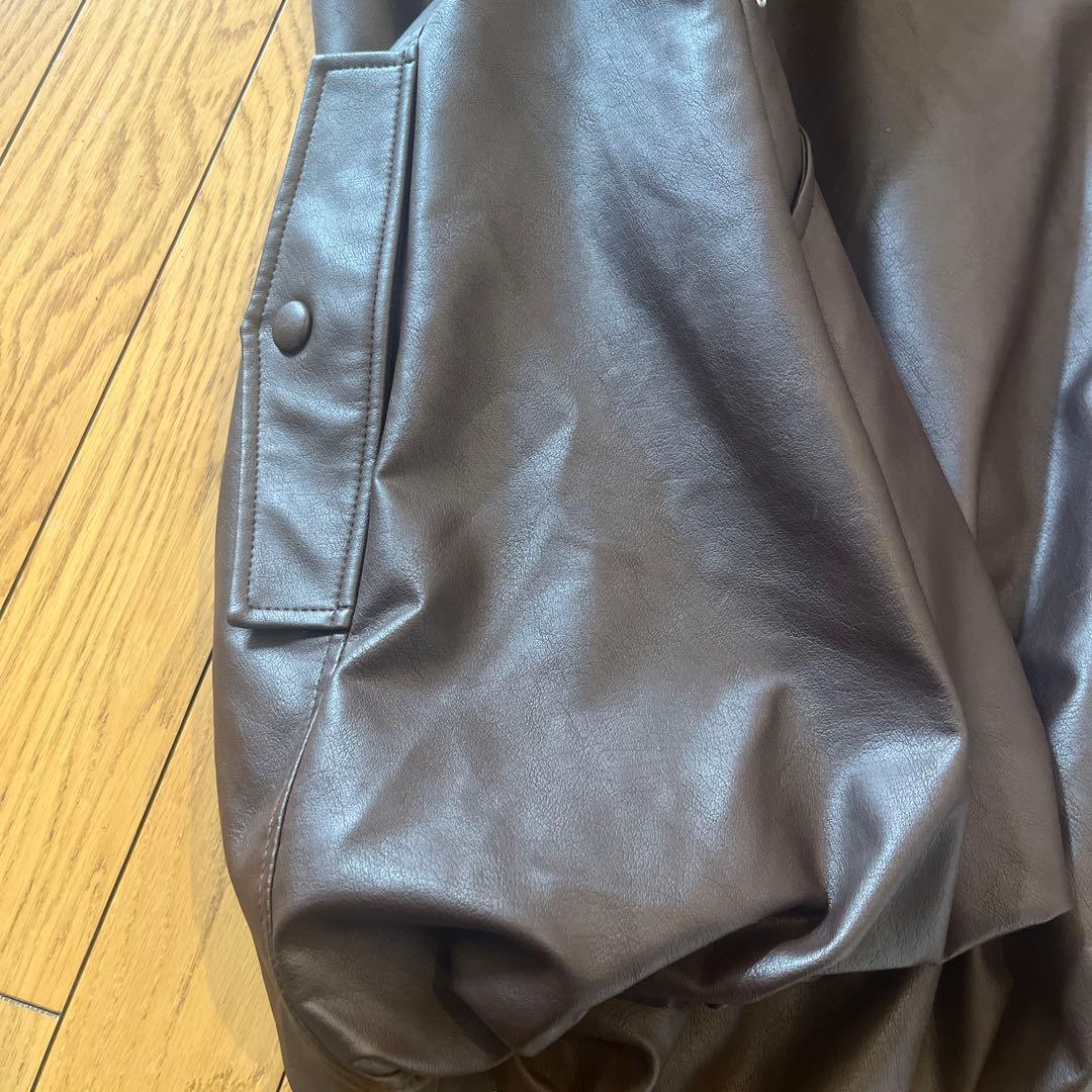 CLANE クラネ FAKE LEATHER BALLOON JACKET