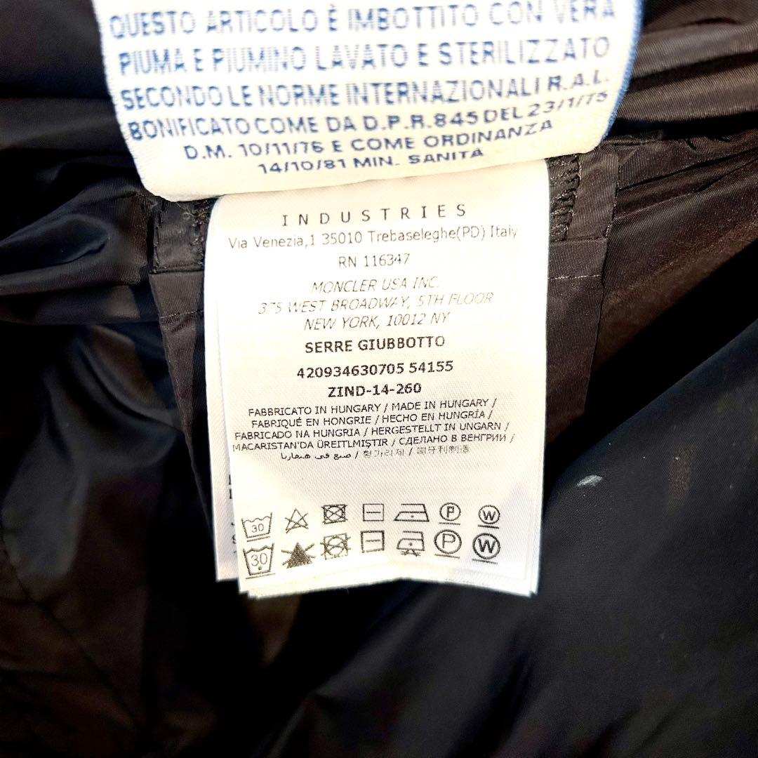 【megmilk214】モンクレールSRRREレディースダウンブラック