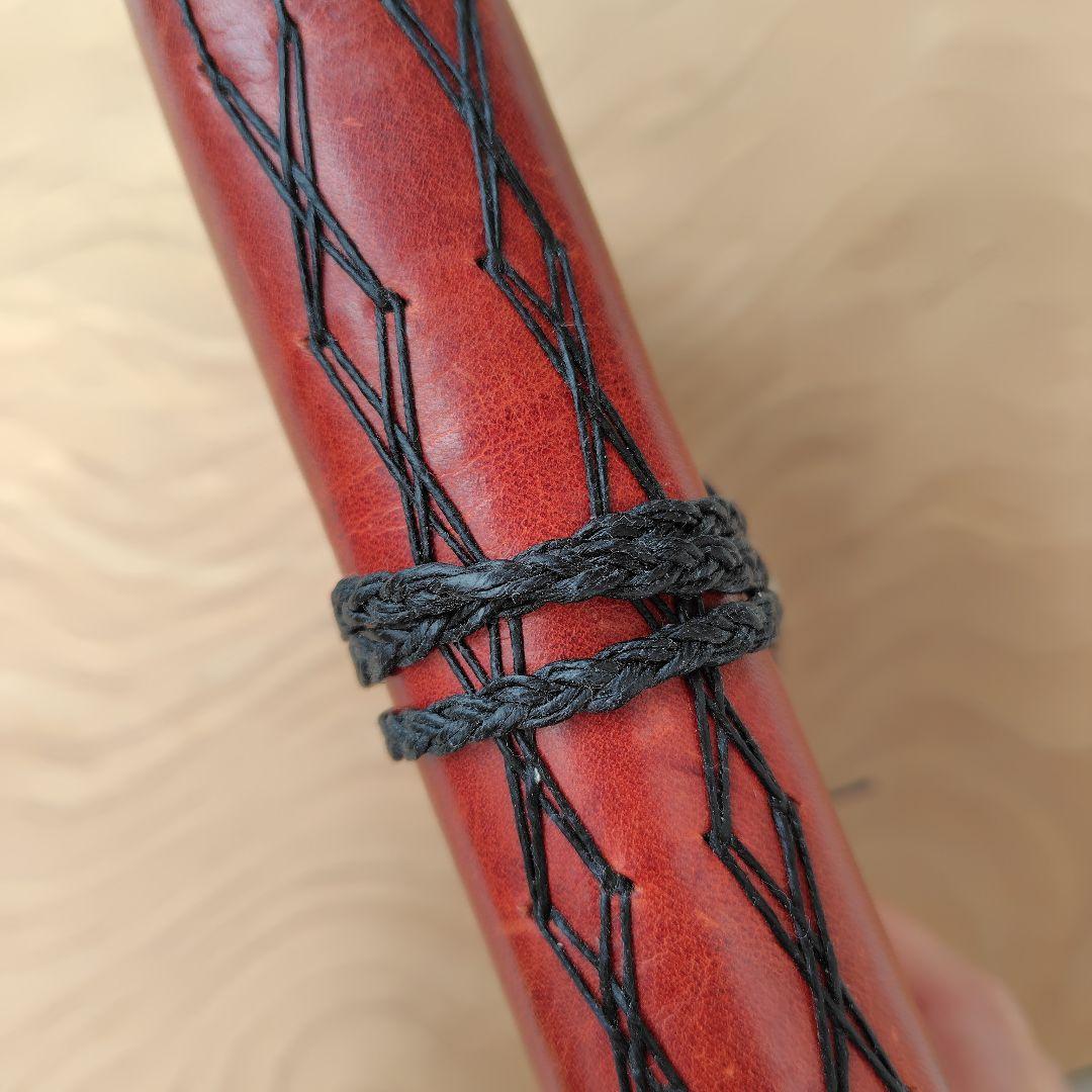 レザー製手縫いノート 赤　レザー　ノート アンティーク ライティングショップ