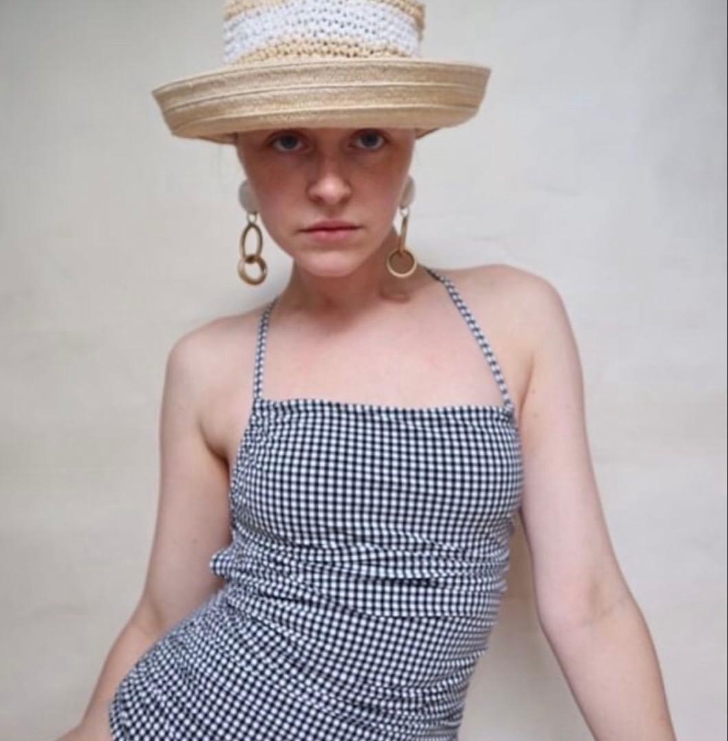 PALE swimwear ギンガム チェック ワンピース 水着 美品