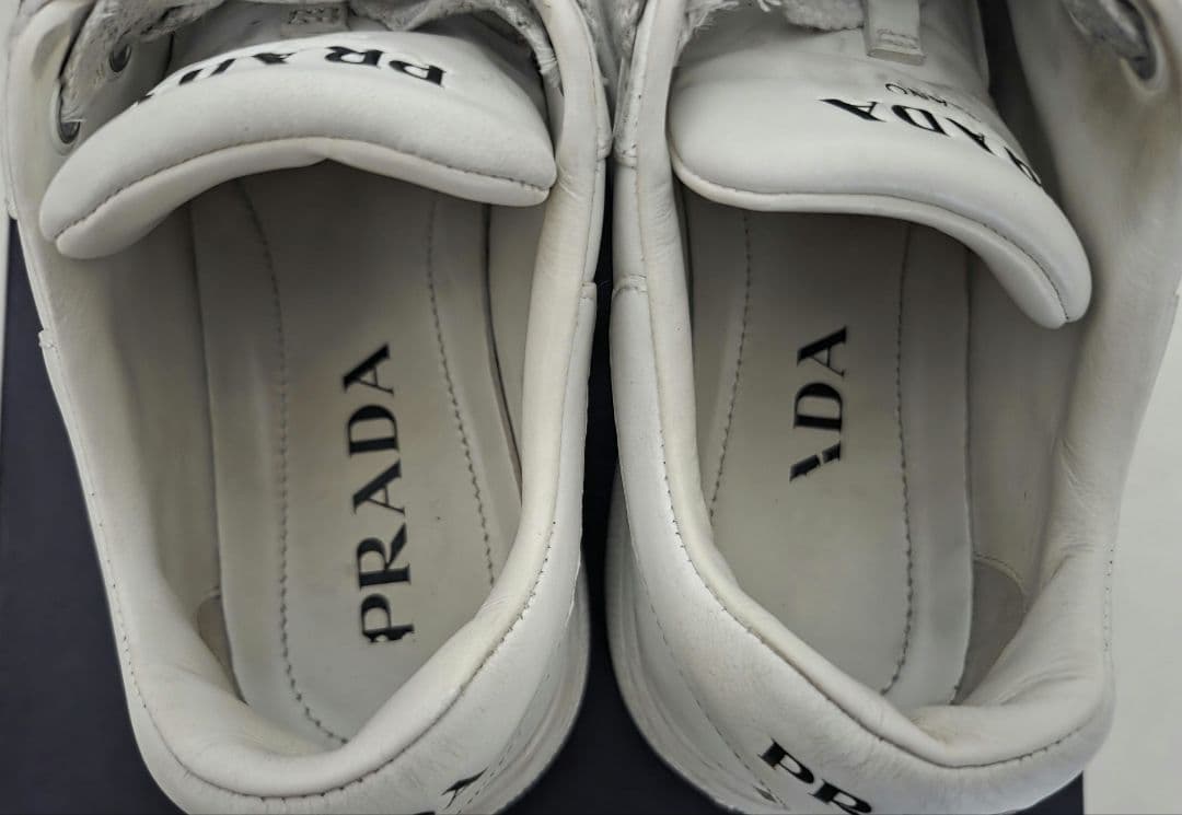 PRADA プラダ MILANO レザースニーカー ホワイト 35