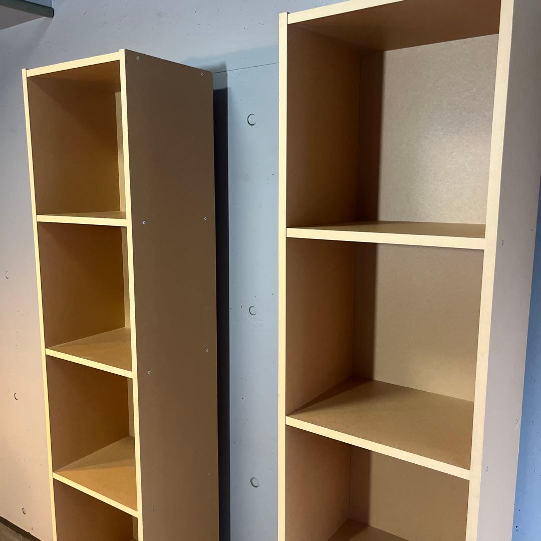 美品・廃盤希少★無印 パルプボードボックス・タテヨコA４サイズ・５段 ２個セット