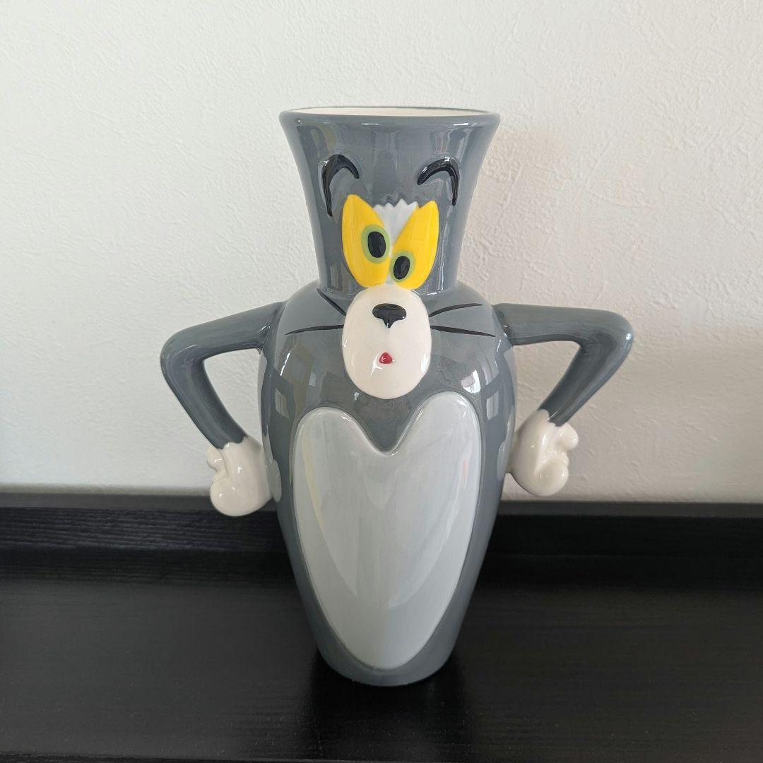 トムとジェリー トム 花瓶 壺 陶器製