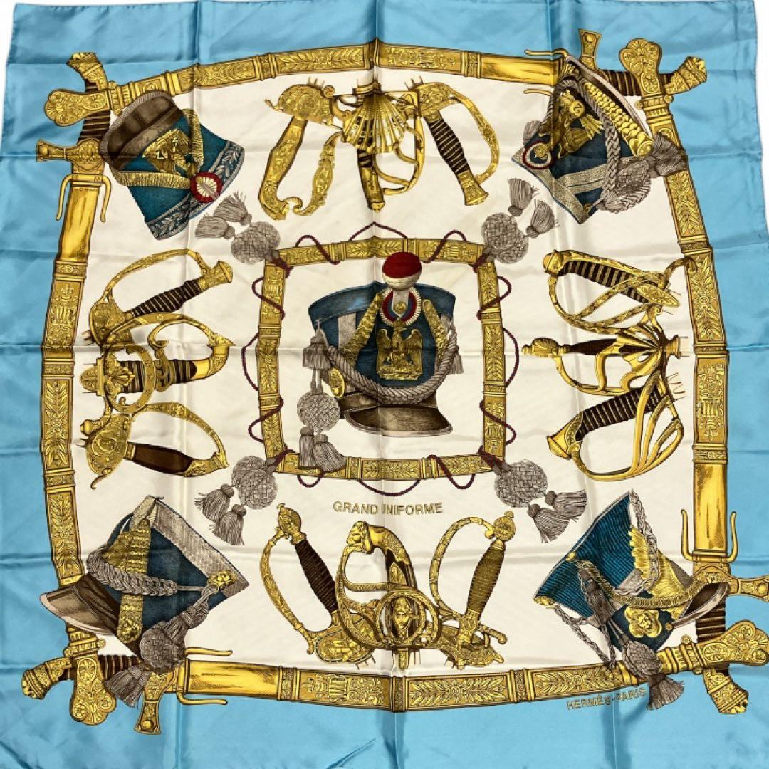 HERMES エルメス スカーフ カレ90 グランユニフォーム