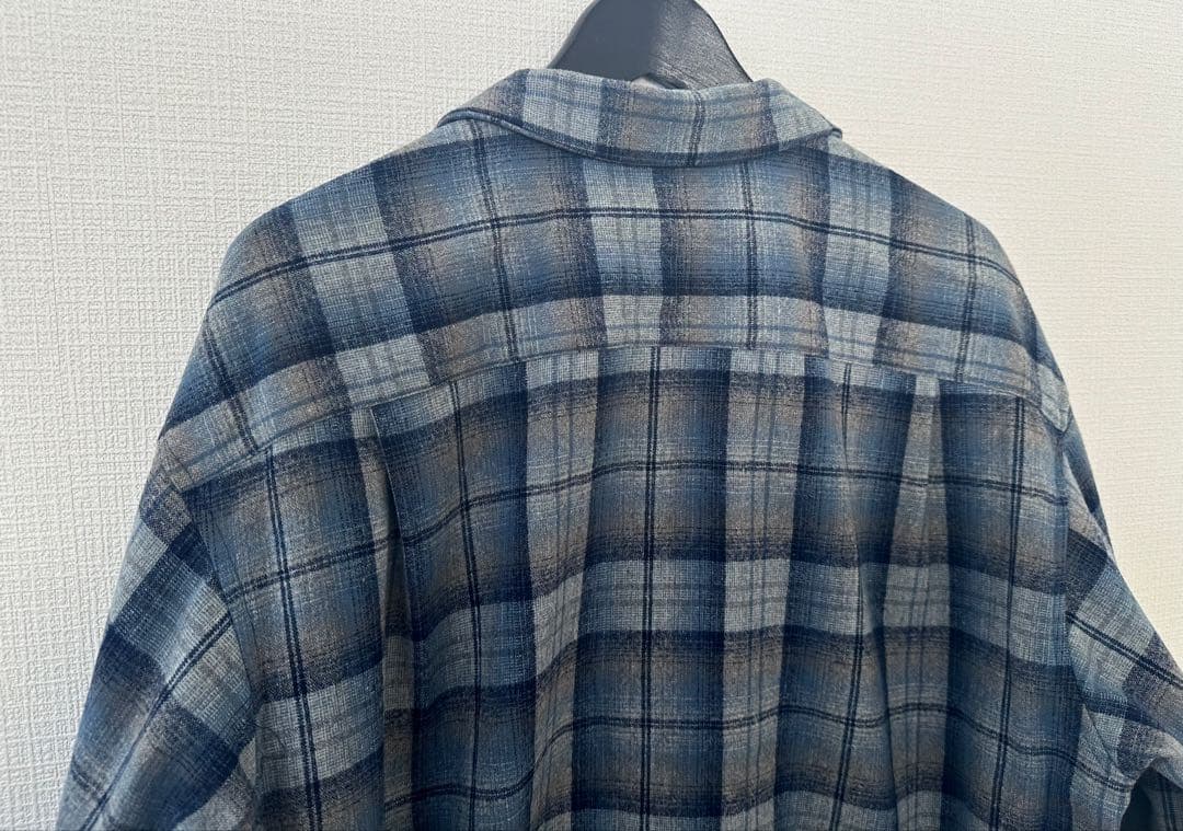 超スペシャル 90s ペンドルトン オンブレ チェック シャツ L ブルー