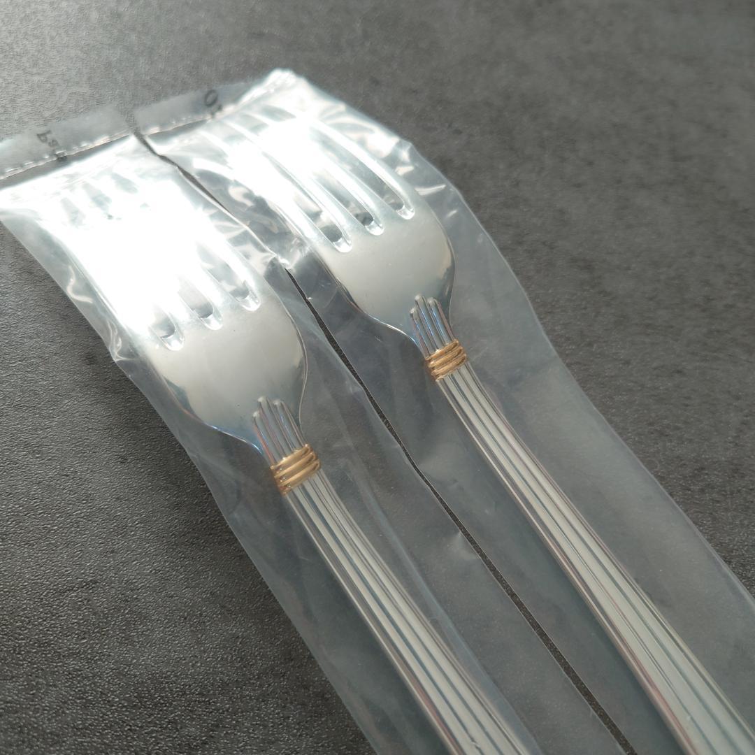 希少 クリストフル アリアゴールドリング スタンダードフォーク 未開封 2点