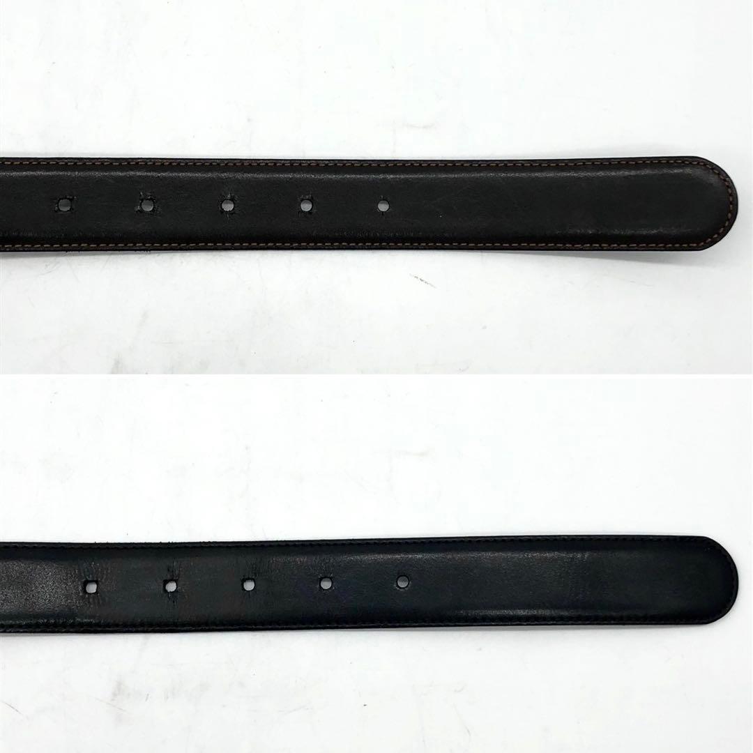 ✨美品✨モンブラン ベルト マイスターシューテック ロゴ シルバー金具 レザー