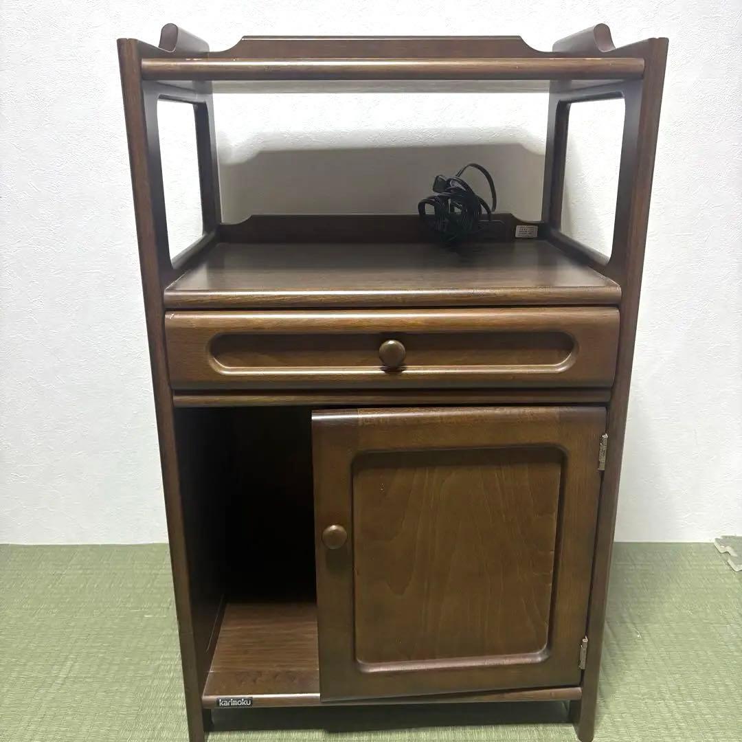 カリモク　karimoku 電話台　コンセント付　キャビネット　サイドボード