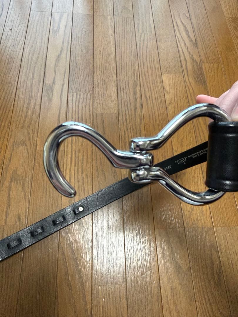 【TORY LEATHER】　ブラックフックベルト