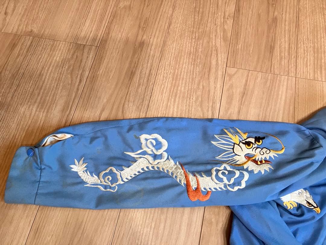 ヴィンテージレアスカジャン水色