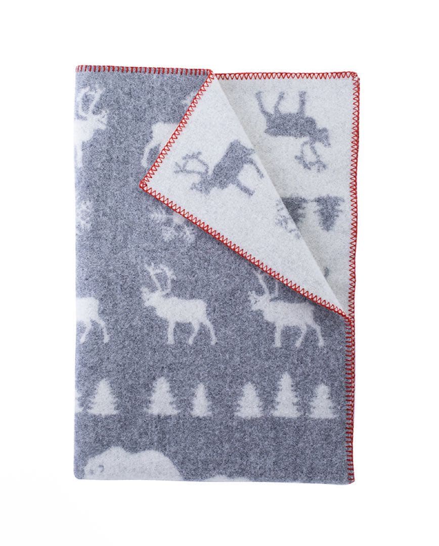 KLIPPAN クリッパン ウールハーフブランケット ワイルダネス グレー